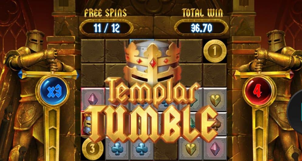 Relax Gaming propose le jeu de machine à sous Templar Tumble 2 sur Bitstarz